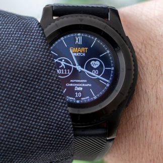 Artur Luczka smart watch with automatic chronograph date.