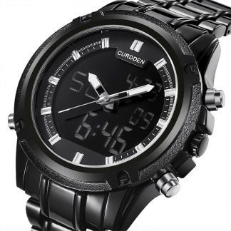 Deep Black digital watch.