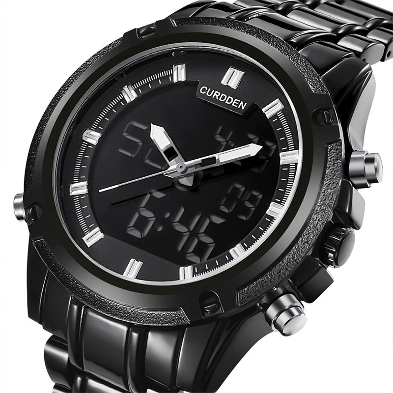 Deep Black digital watch.