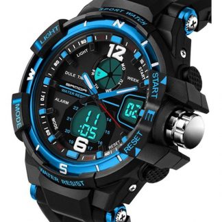 Black with Blue trim digital watch