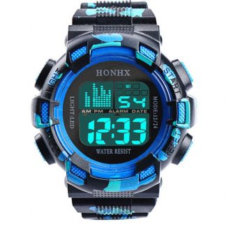 Blue and black Honhx wrist watch.